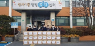 고양시 성사1동 주안의교회, 동절기 이웃돕기 물품 ,라면 100박스 기부
