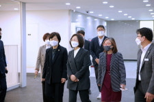정영애 여성가족부 장관, 분당야탑청소년수련관 방과후아카데미 현장 방문