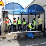 이천시 대월면주민자치委, 버스승강장 환경정비