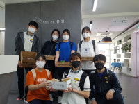 은평구 연서중학교 학생들, 증산동 주민센터에 폐건전지 전달
