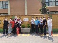 인천시 미추홀구 용현5동, 쓰레기 투기지역에 화단 조성