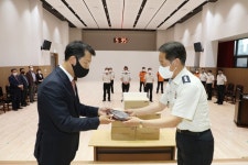 송파소방서, (주)케이엠에스에 기부증서 전달식 실시