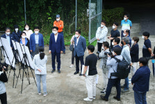 이황수 송파구의장, 오금공원 배수지 공원화사업 현장방문 실시