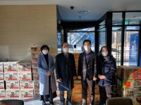 성북구 길음2동 송천제일교회, 소외계층 60가구에 라면 전달