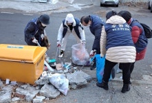 수원시 망포1동, 설 명절 맞아 지역주민과 대청소