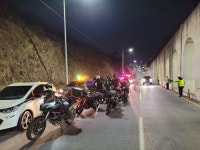 양산경찰서, 소음 취약 구간 합동 단속 실시