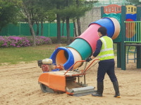고양시, 덕양1지역 어린이놀이터 모래소독 실시