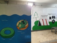 용인시 수지구 죽전1동, 안대지천 보행로 140m 구간에 벽화 조성