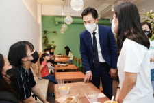 오언석 도봉구청장, 마을활력소 초록뜰·초록카페 방문