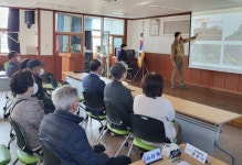 함양군 안의면 군계획시설도로 개설, 급경사지 정비사업  주민설명회 개최