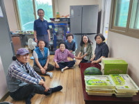 안산시 안산동 행정복지센터, 경로당 10개소에 수박 및 음료 두부 전달