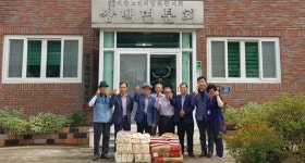 합천군 쌍백면 노인회 분회 임원진, 전 경로당에 추석맞이 물품 전달