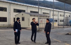 조형용 합천소방서장 현대약품(주) 합천공장 현장지도 방문