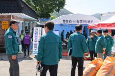 합천군, 대양면 침수 피해 시설하우스 복구작업 실시