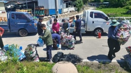 합천군 야로면 농촌지도자회, 봄철 농약 빈 병 수거 활동 전개