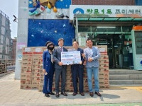 도봉구 쌍문1동, ㈜이룸에이앤씨로부터 취약계층 위한 라면 기부받아
