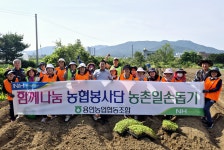용인농협, 농촌일손돕기 진행