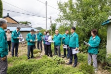해남군의회, 현산·송지·북평 주택 침수 피해 현장 방문