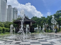 광주광역시, 바닥분수 가동