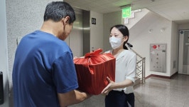 인천시 동구 송림6동, 취약계층 명절 과일 나눔