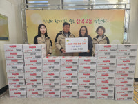 (주)모이세, 인천시 부평구 산곡2동에 라면 50상자 전달