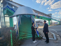 용인특례시의회 황미상 의원,모현읍 초부2리 초현보도육교 캐노피 설치 완공’