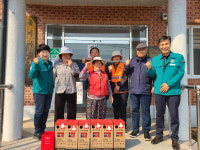 합천군 덕곡면 출신 이재호 (주)한미인더스 대표, 소화기 100대 경로당 기증