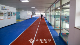영암실내체육관 복도, 달리기 명소로 재 탄생