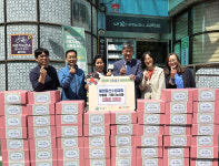 의정부시 장암동, 물댄동산수림교회서 생활용품 기탁 받아