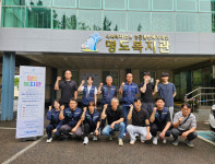 해군 제3함대 3수리창, 주말 맞아 명도복지관 전기설비 자원봉사 펼쳐