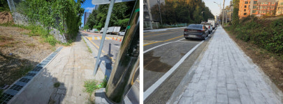 용인특례시 모현읍, 외대로 25번길 보행환경 개선