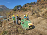 합천군 가회면, 영농부산물 집중파쇄로 겨울철 산불 취약지 선제적 대응