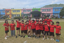 합천 쌍백초등학교 총동창회 지원 유니폼을 입은 축구 꿈나무들!