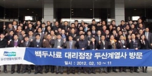 두산생물자원, 금년 슬로건  ‘백두 F.I.R.E 2012 !!’