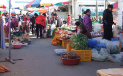 지리산 겨울 장터 풍경