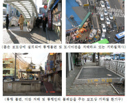 보도 위 지하철 출입구를 건물 안으로 쏘옥~