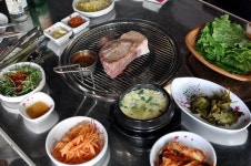 제주 동문시장 근처 흑돼지 구이 맛집 꽃돈촌