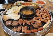 안산 회식장소 무한리필생삽겹살 어머나생고기, 4인 1팀 입장 시 음료 제공 이벤트 진행