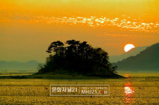 아름다운 순천만 와온해변 일몰