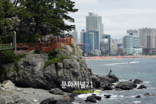 동백섬에서 바라본 해운대