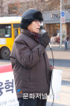 Occupy 여의도 행동에서 발언하는 박용환 고문