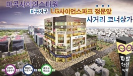 LG사이언스파크 바로앞 50m 코너 마곡지구 상가 사이언스타워