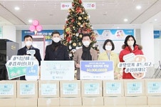 계룡건설, 대전지역 선별진료소 13곳에 응원키트 전달