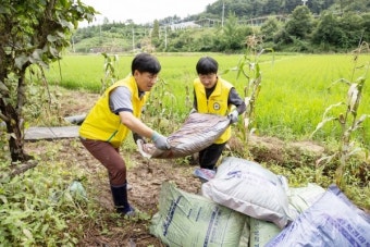 서부발전, 공주시 집중호우 피해복구 지원