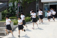오정중학교 ! 지진ㆍ화재 대피 실제훈련 시범실시