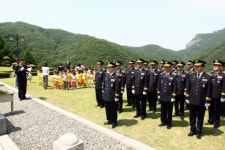 충남경찰 대둔산 승전탑 참배