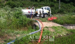 부여군 충화면, 가뭄극복을 위해 모두가 나서