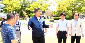 정용래 유성구청장, 현장에서 소리를 듣는다