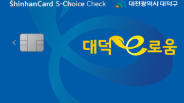 재정 자립도 13% 대덕구 대덕e로움 카드 수수료 지원