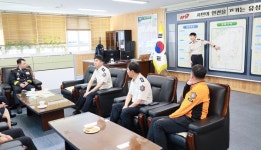 김문용 대전소방본부장, 유성소방서 초도방문